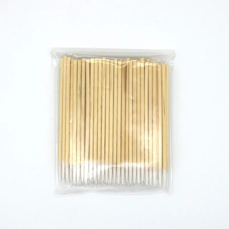 

100/300pc Disposable Cotton Swab Lint Free Micro Brushes Wood Cotton Buds Swabs Ear Clean Stick Eyelash Extension Glue