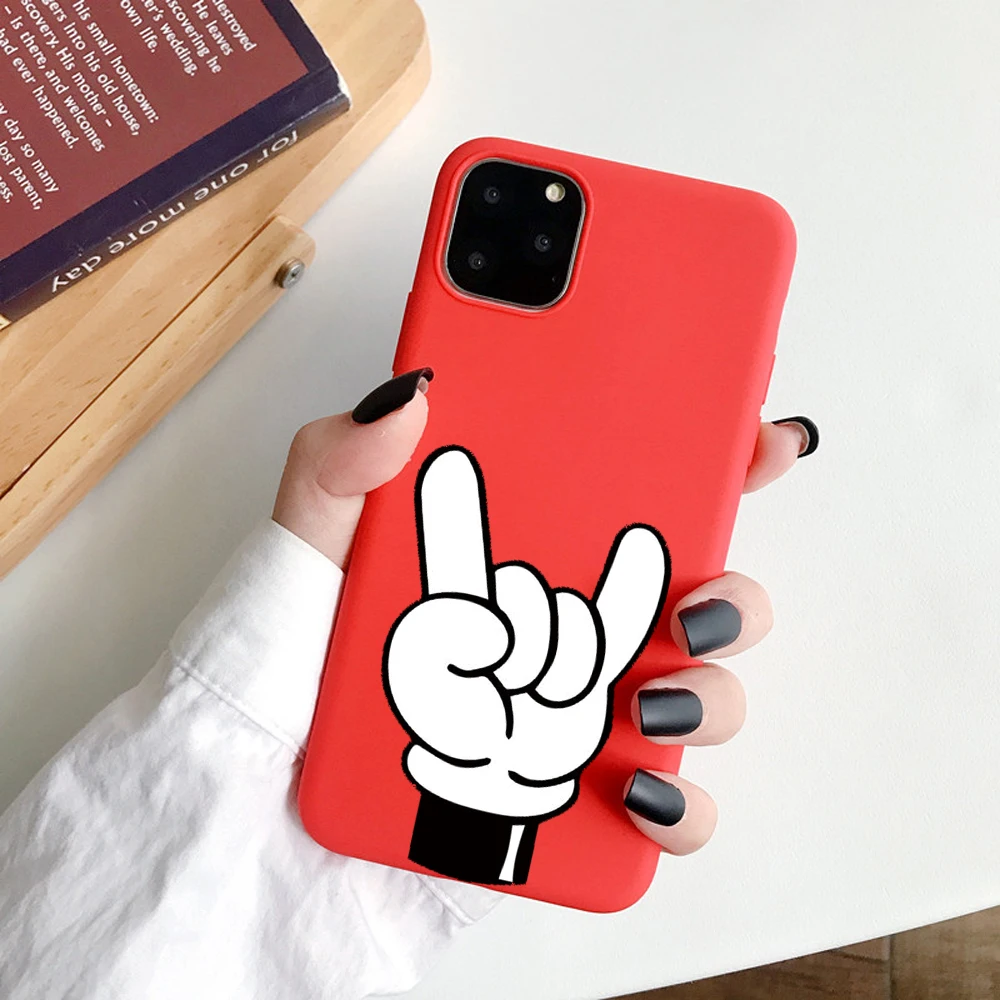 Забавный чехол с изображением банана на средний палец для iPhone X 7 8 XR XS Max для iPhone 6 6s Plus 11Pro Max чехол s мягкая задняя крышка из ТПУ - Цвет: 07