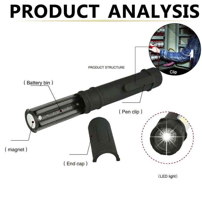 8000 Lumens Mini Portable lanterns Working Inspection Torches COB LED Multifunction Maintenance flashlight with Magnetic Base | Лампы и