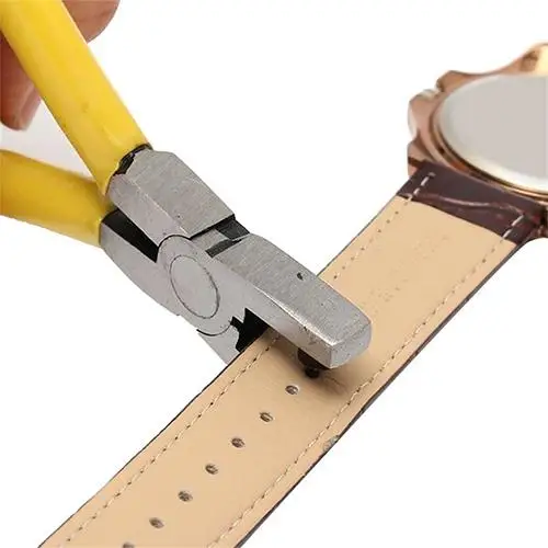 

Universal 2mm Round Leather Belt Watch Band Hole Puncher Plier Jewelry Tool for punching smaller holes in leather watch strap