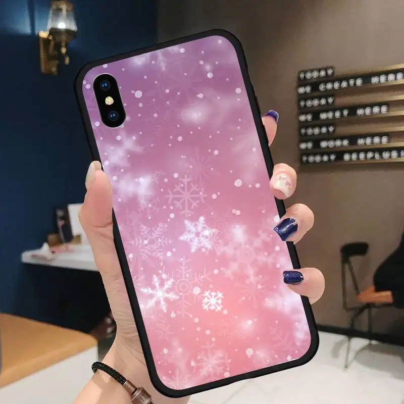 

Merry Christmas snowflake pattern Phone Case for iPhone 11 12 mini pro XS MAX 8 7 6 6S Plus X 5S SE 2020 XR