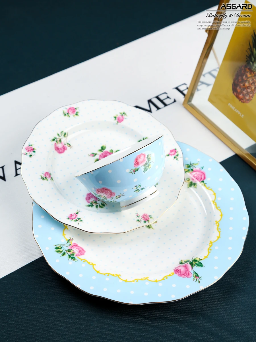 Мелкая костяная китайская обеденная тарелка керамическая для торта десерта