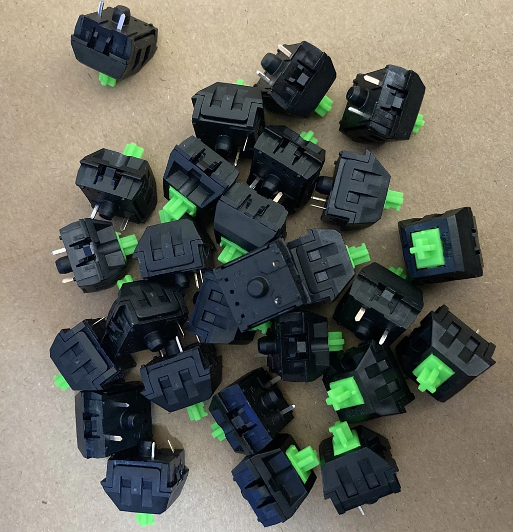 Новая RGB Волшебная ось MX Axis 4 шт. зеленых переключателя для Razer Черная Вдова Chroma