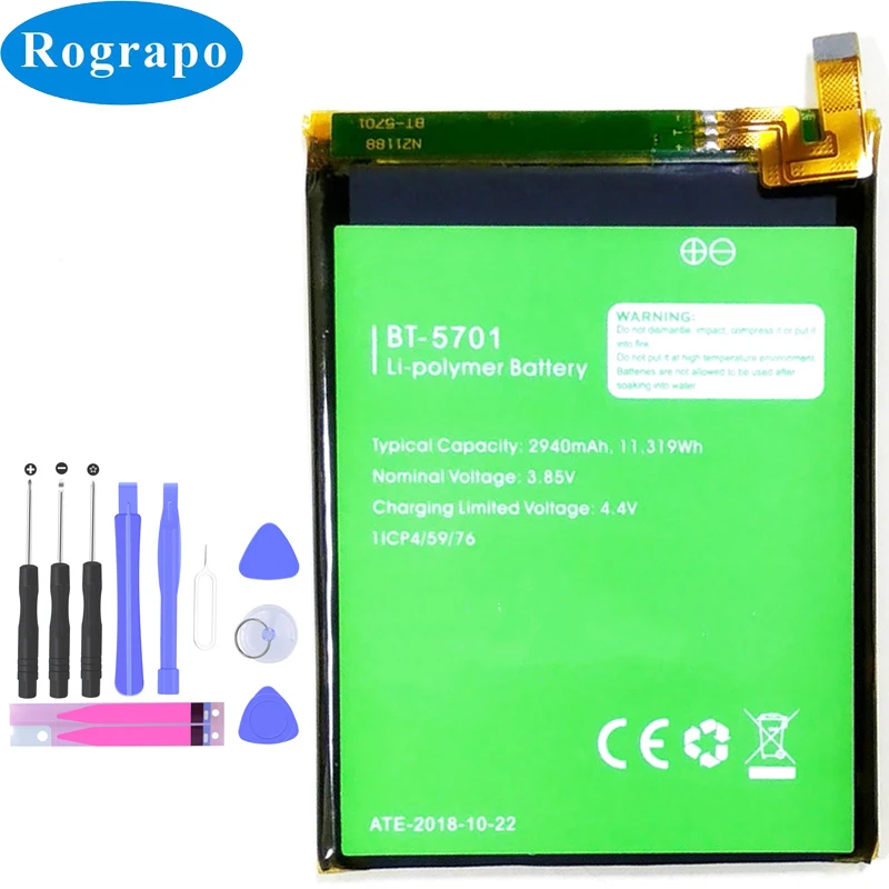 Новый 2940mAh BT5701 BT 5701 оригинальный запасной аккумулятор для Leagoo S8