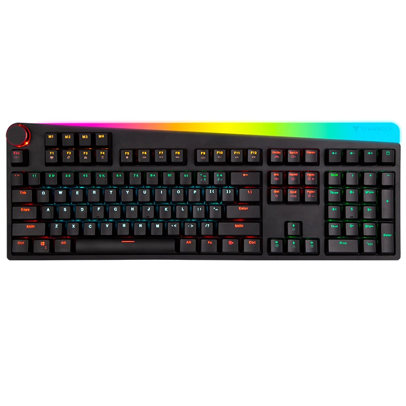 Профессиональная игровая механическая клавиатура с RGB подсветкой проводная