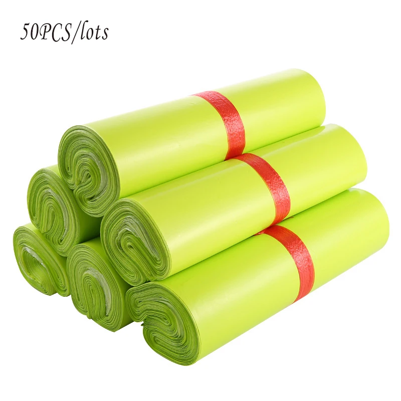 

Полиэтиленовые почтовые пакеты SAWASAKI, зелёные, 50 шт.