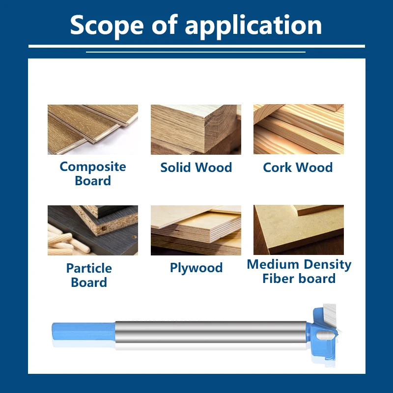 XCAN сверло с шестигранным хвостовиком удлиненное для форстнера 16-35 мм карбидный