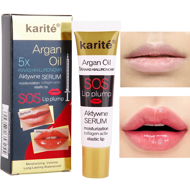 

Instant Volumising Pulp Lips Plumper Collagen Lip Plumping Gloss Moisturizer Repair Lip Extreme Volume Essence Lips Enhancer Oil