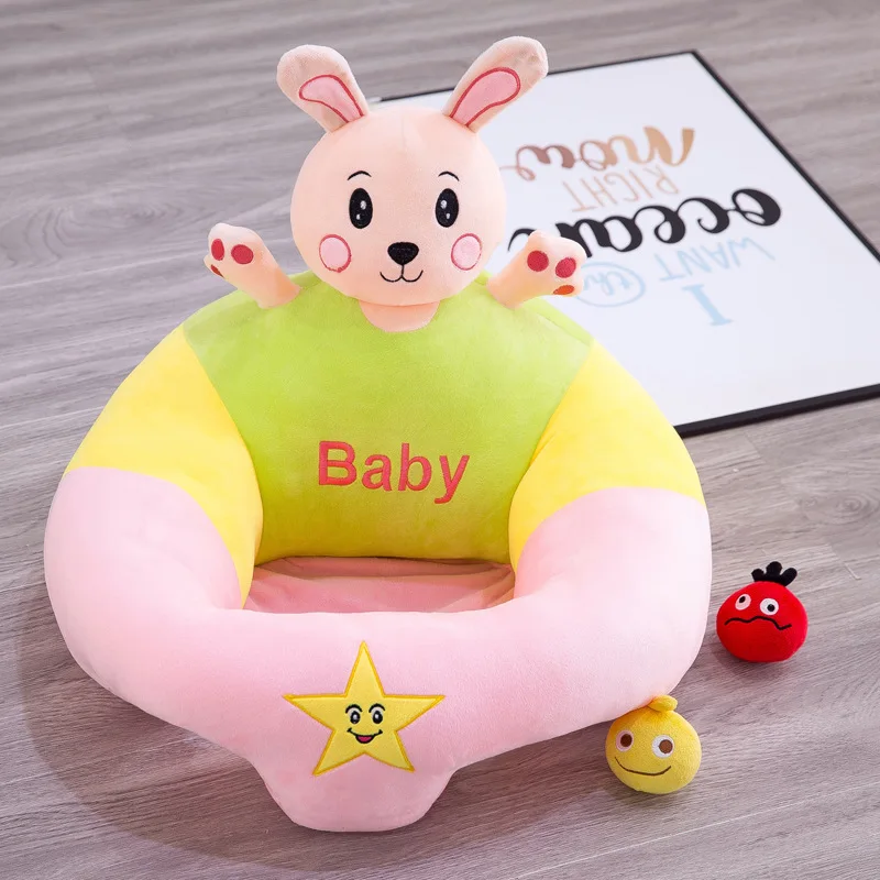 

Hot Creative Cartoon Baby Anti-fall Learning Chair Portable Infant Seat Cartoon Sofa Comfortable Soft Play Learning Seat