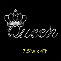 queen with crown transfers design iron on transfer patches hot fix rhinestone transfer motifs fixing rhinestones