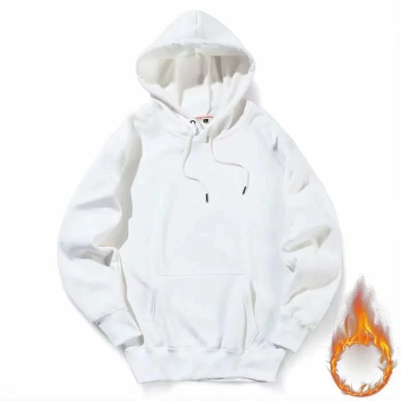 

Winter Warm Knitted Men's Hooded Sweater Men's Loose Jacket Teens Bring Hat Long Sleeve Casual Pullover