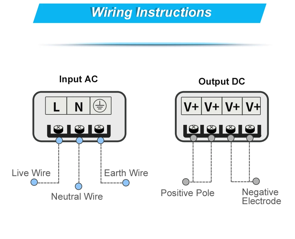 AC на DC12V 66.6A 800W Импульсный приводной источник питания трансформатор для двигателя