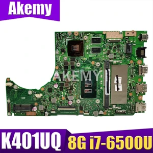 jiansu new k401uq 8gb rami7 6500u 920mx gpu motherboard for asus k401ub k401u a401u k401uq k401uqk laotop mainboard motherboard free global shipping