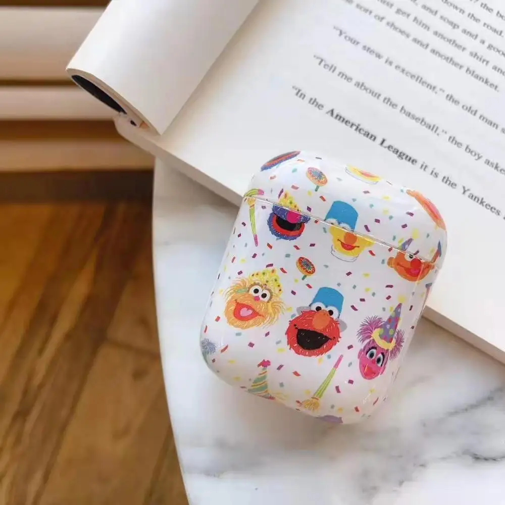 Airpods Новая коллекция улицы Сезам Airpods1 2 Универсальный мраморный жесткий корпус