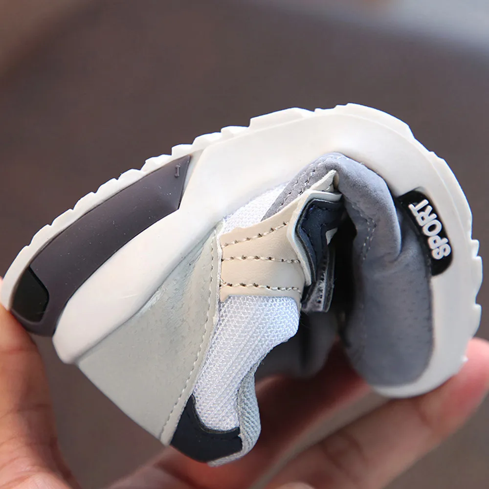 

#50 Toddler Baby Boys Girls Children Casual Outdoor Soft Bottom Non-slip Sneakers Mesh Soft Running Letter Shoes