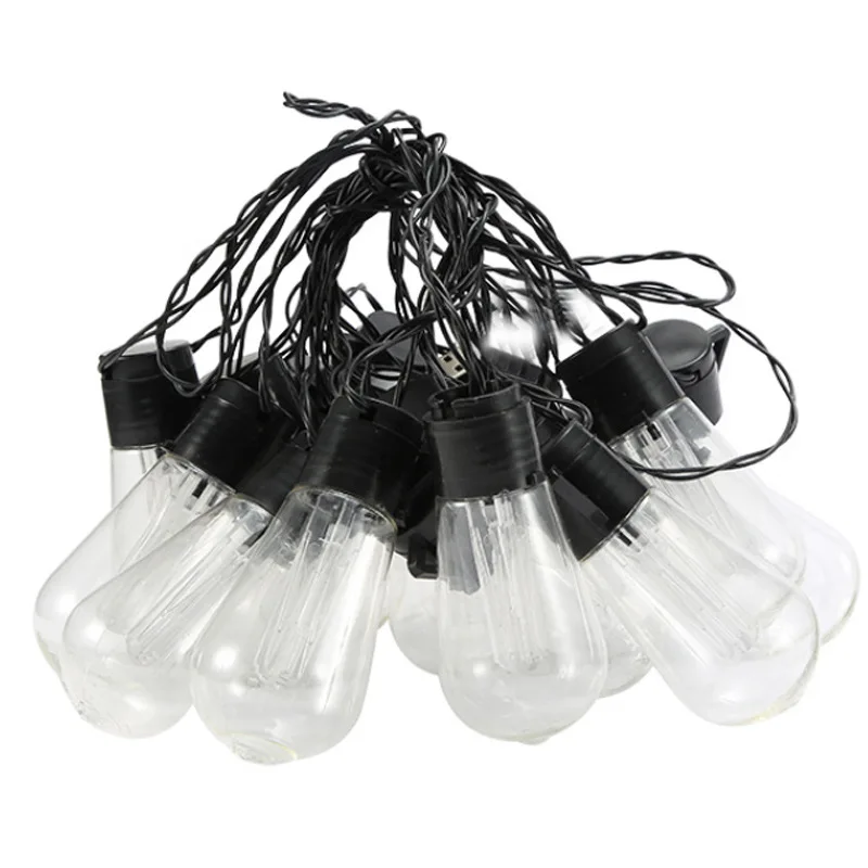 

10/20 LED Bulbs Outdoor String Lights Solar Hanging Light Vintage Bulb for Party Wedding Christmas Decoration IP65 Waterproof