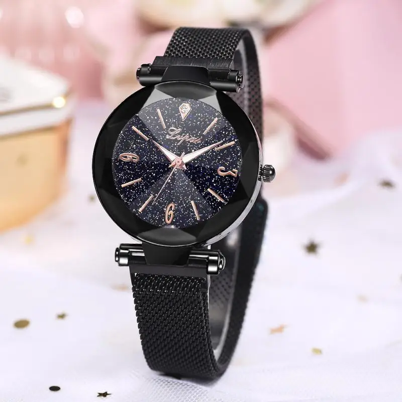New Brand Luxury Women Watches Ladies Magnetic Starry Sky Clock 2019 Fashion Diamond Female Quartz Wristwatches Relogio Feminino | Наручные