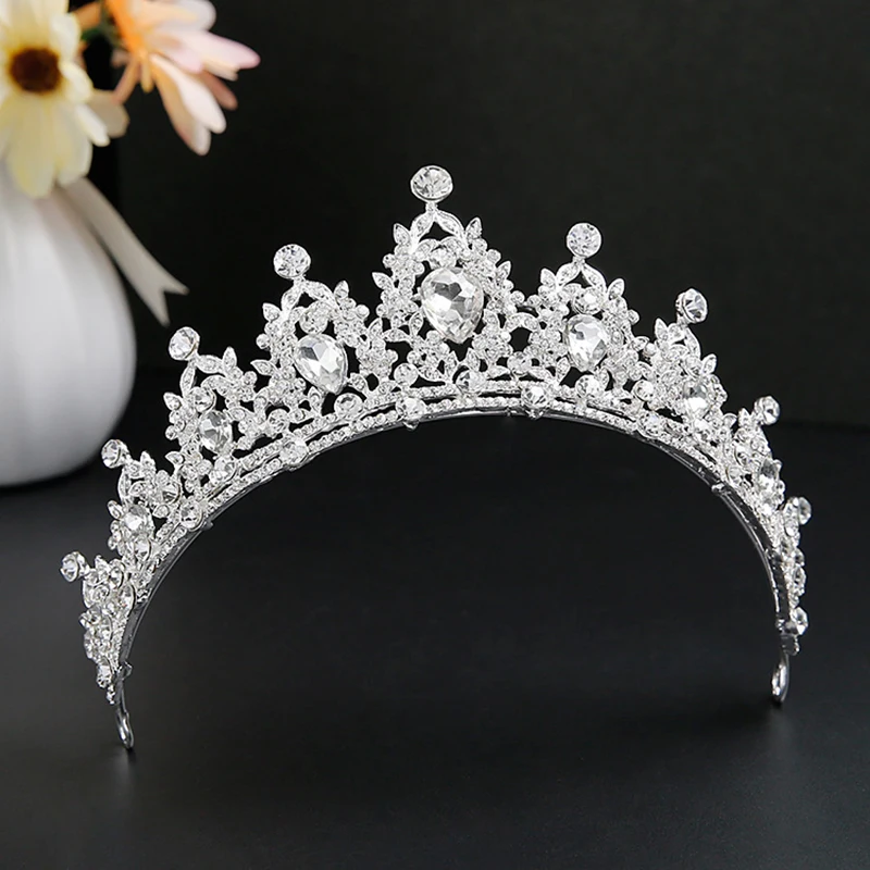 

Новая мода Роскошная корона в стиле барокко для невесты тиары светильник Кая диадема тиары для женщин Свадебные аксессуары для волос для ве...