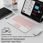 Touch для iPad 9,7 10,2 10,8 Bluetooth клавиатура Pro 11 Air 3 10,5 Bluetooth клавиатура и мышь для Samsung Xiaomi Android планшета