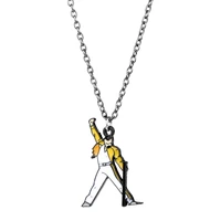rock band queen freddy mercury necklace and pendant gifts fashion jewelry for queen fans guitar selection music british rock ban