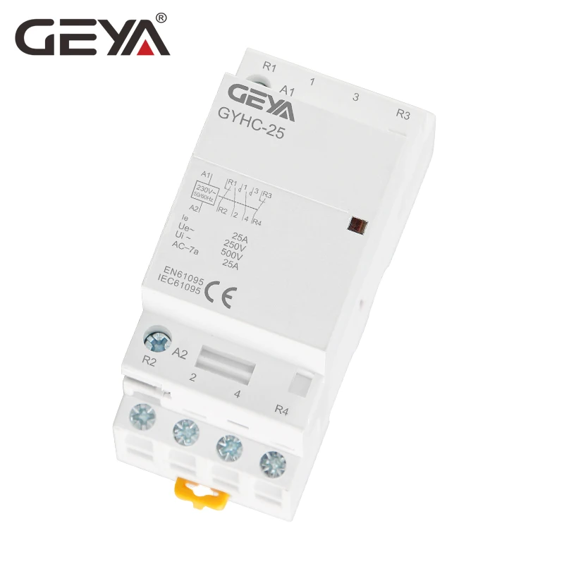 Бесплатная доставка модульный контактор GEYA 4P 25A 4NO или 2NO2NC переменного тока DIN