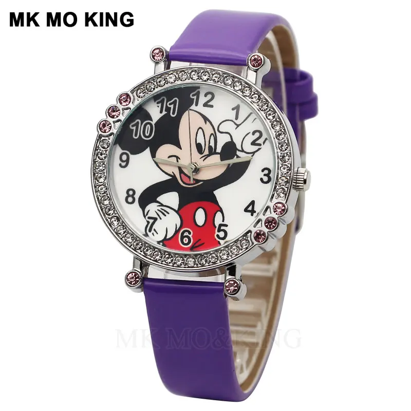 Роскошные Стразы с воздушным охлаждением модные детские кварцевые наручные часы