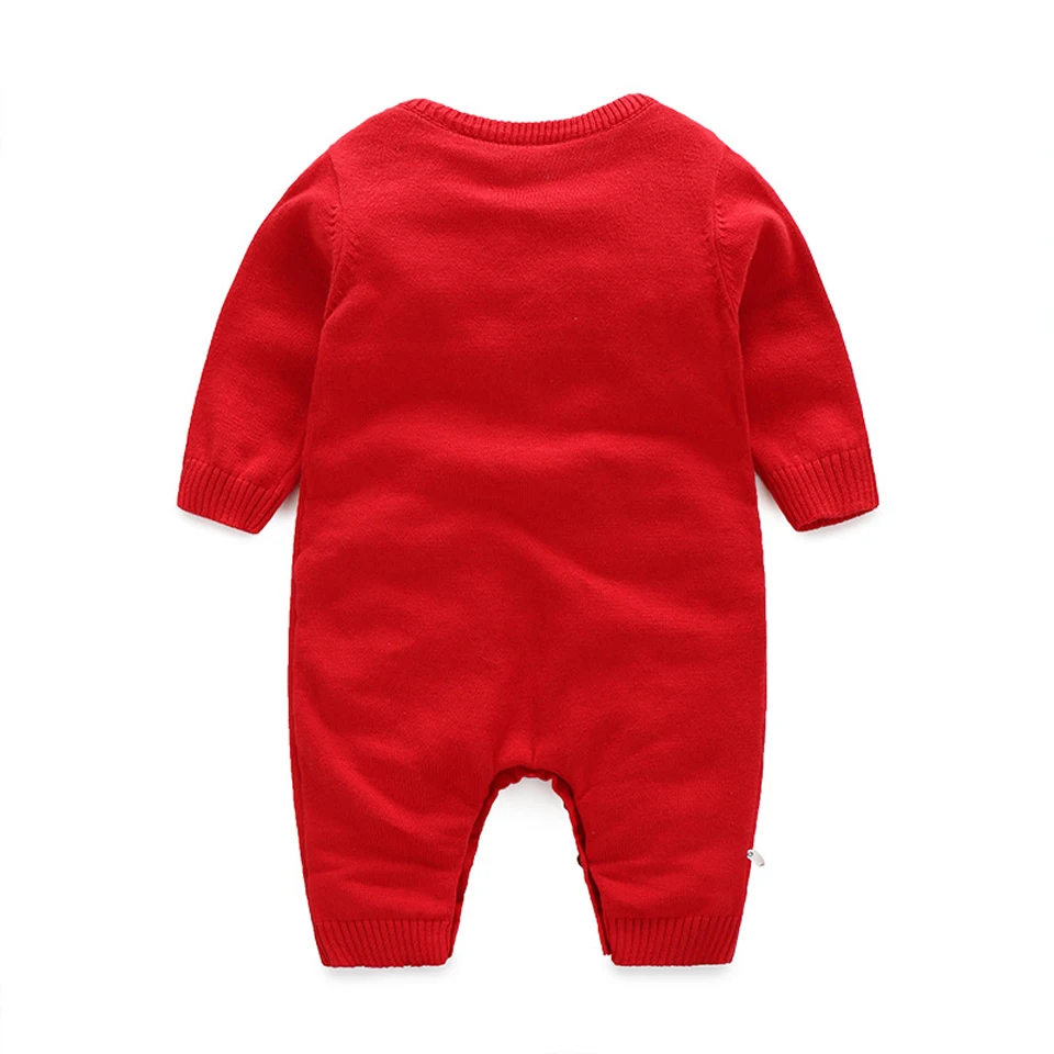 Christmas Baby Boys Girls Sweaters Winter Toddler Clothes With Snowflake Kids Sweater Embroidery Romper |