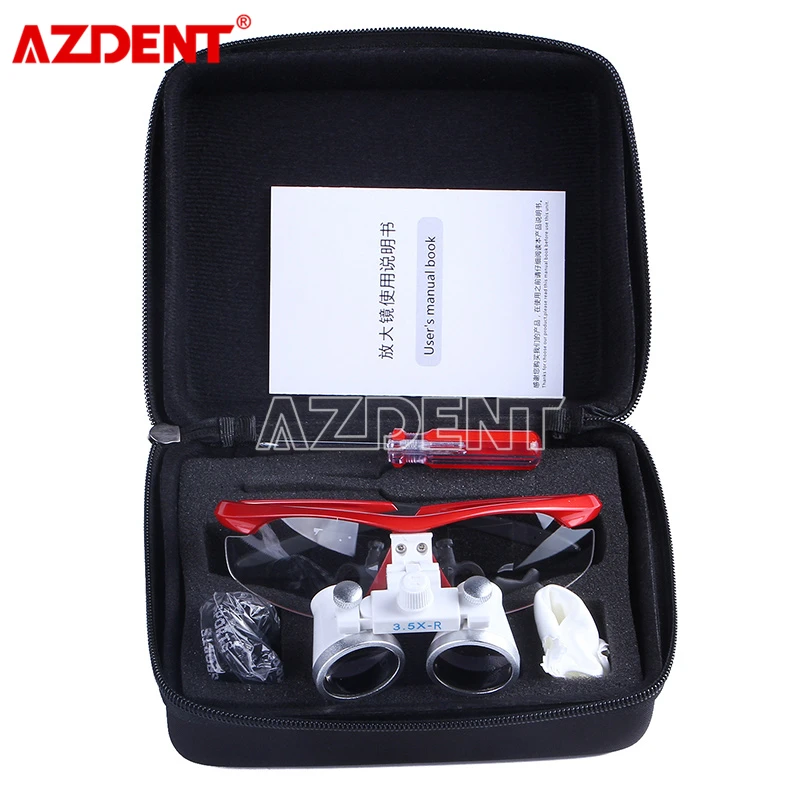 Стоматологическая лупа 3 5x R бинокулярная хирургическая медицинская для