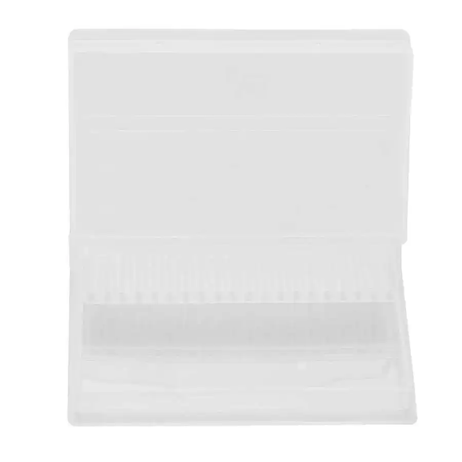 20 слотов акриловых фрез для ногтей Коробка хранения Пустой дисплей держатель