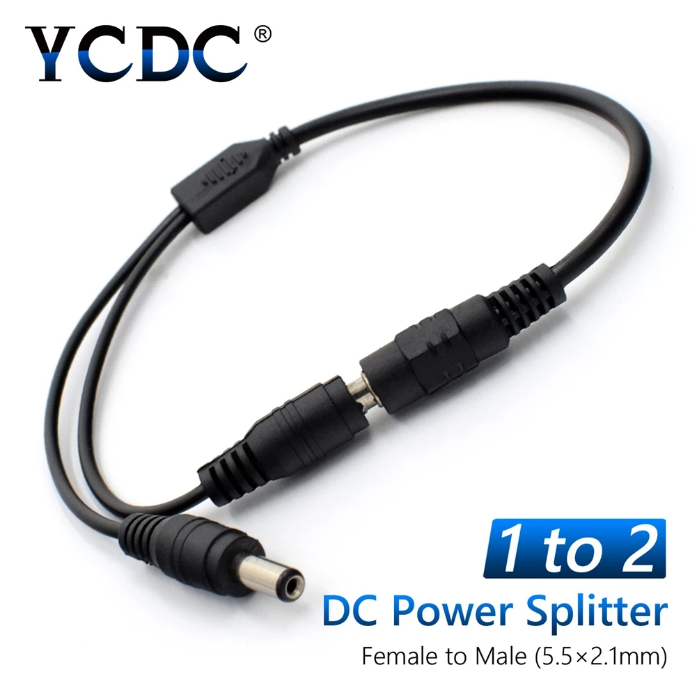 YCDC DC разъем питания 8А удлинитель разветвитель папа к гнезду 5 мм x 2 1 2/3/4/5/8 в для