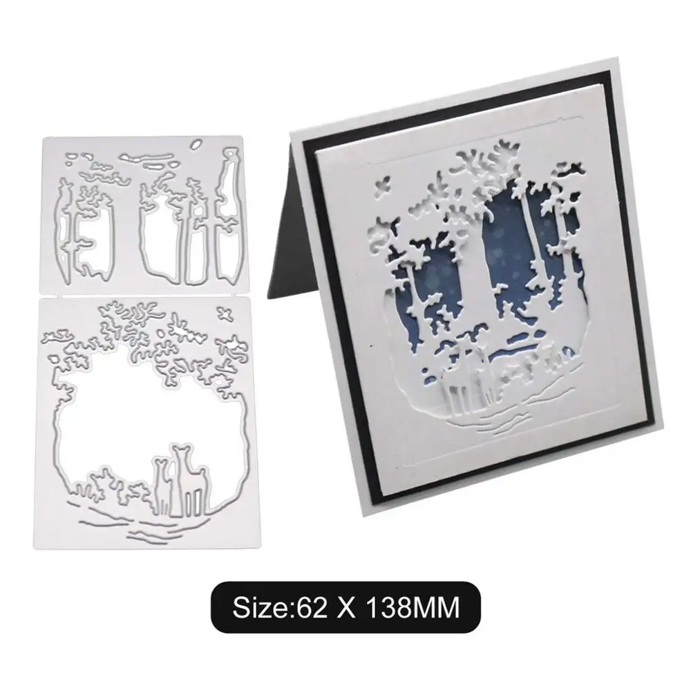 Рождество олень штампы металлические Вырубные новые для скрапбукинга Fustelle Новые