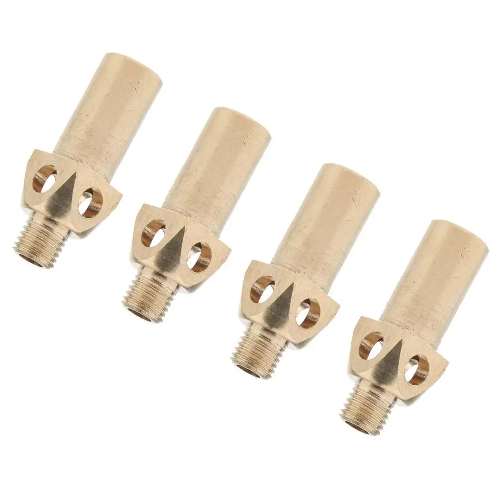 

4PCS Brass Propane Brass Propane Natural Gas Jet Tips Gas Nozzle For 10 20 32 Gas Burner Nozzle Replacement Tip Nozzle Suit