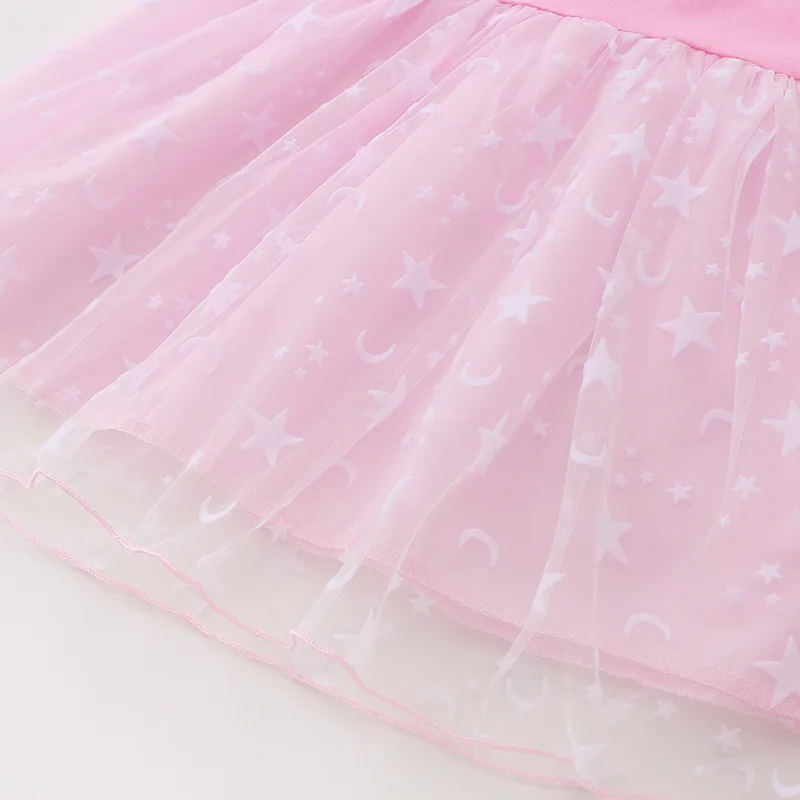 

New Summer Kids Clothing Girls Dress Lace Cartoon Foreign Tide Children's Clothes Pretty Princess Pleated Dresses Me Contro Te