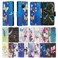 painted leather case for nokia x20 g20 pu leather cases for nokia x10 flip wallet coque card holder shockproof protection cover