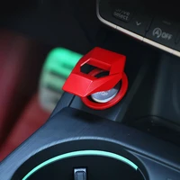 car engine ignition start stop button cover auto engine push button switch decor metal protect sticker redblack interior parts