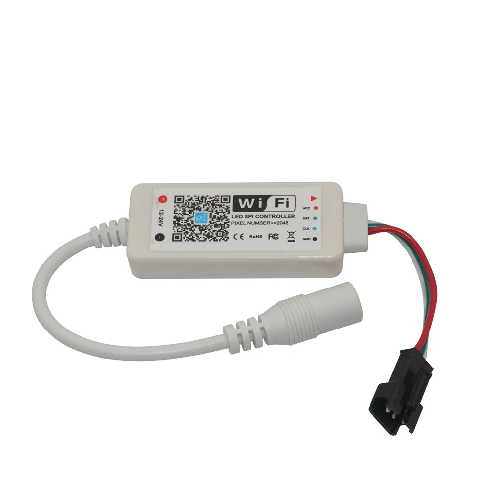 DC12V-24V mini SPI WIFI контроллер magic home полный цвет для WS2811 Светодиодная лента | Лампы и