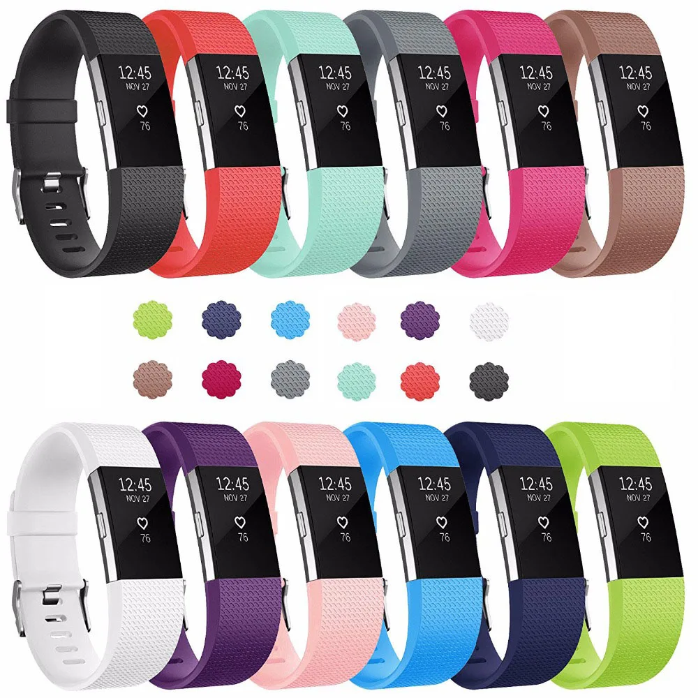 Силиконовый ремешок для Fitbit Charge 2 умные часы аксессуары мужчин и женщин