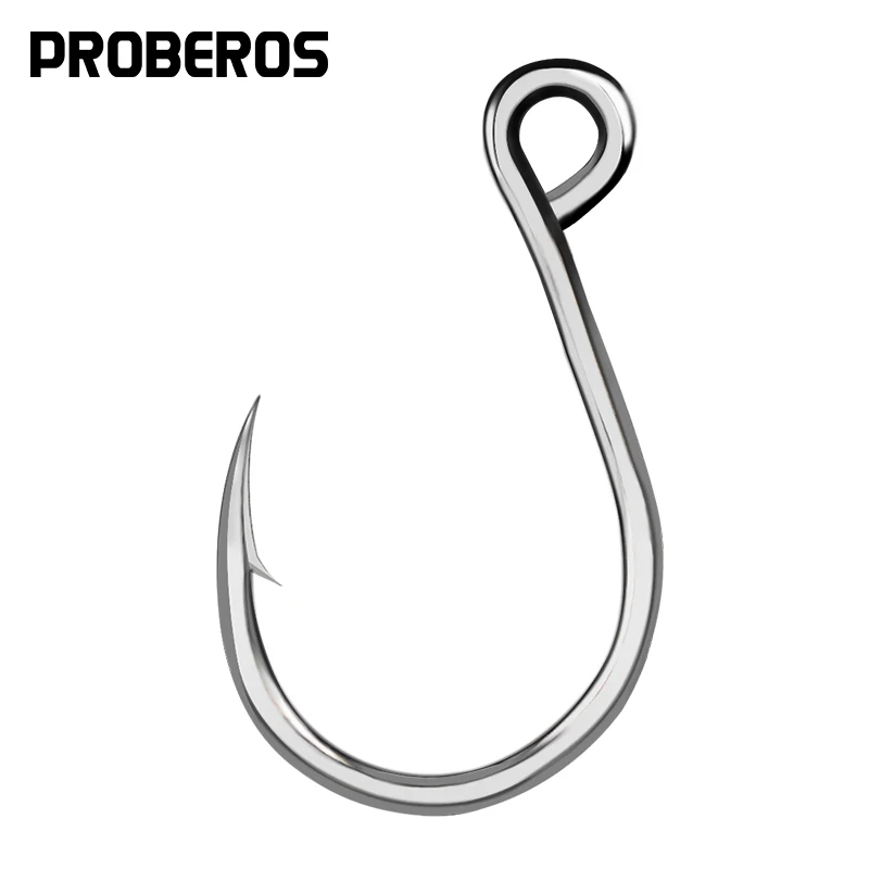 Рыболовный крючок PROBEROS 2 # 4 6 1/0 11/0 прочный джиг из Нержавеющей Стали Вибрационный