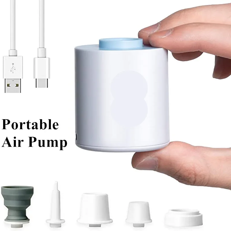 

3 in 1 Portable Rechargeable Ultralight Inflate/Deflate Air Pump for Vacuum Storage Bag Camping Mattress Mat Swimming Ring Boat