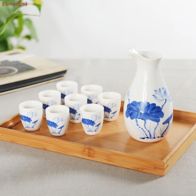 9 шт./компл. винтажный зеркальный разделитель спиртных напитков с пробкой посуда