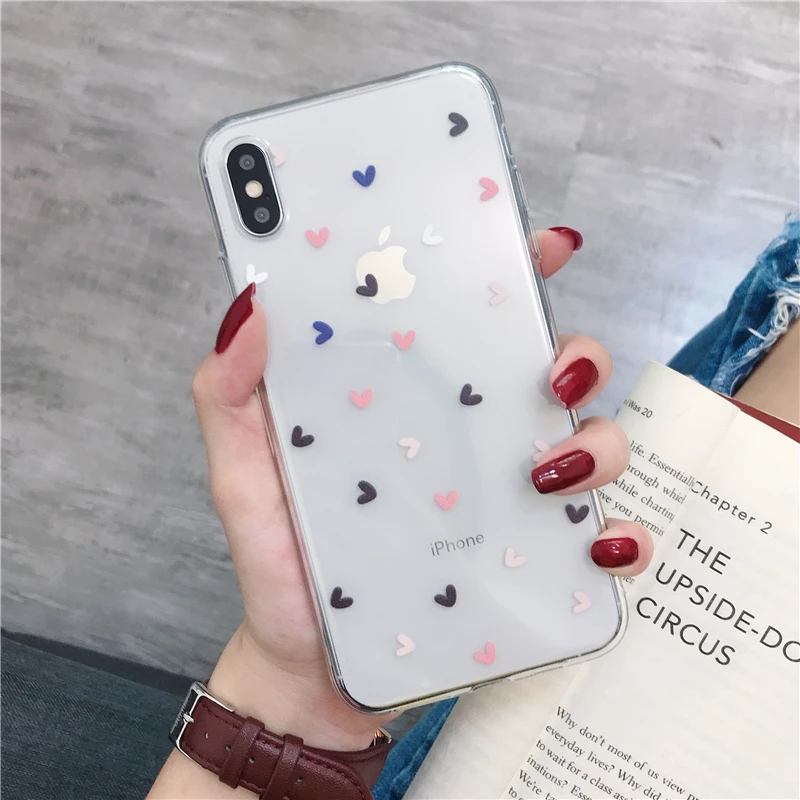 Милыми любящими сердцами Цветы Чехол для мобильного телефона iphone 12 11 Pro max X XR XS