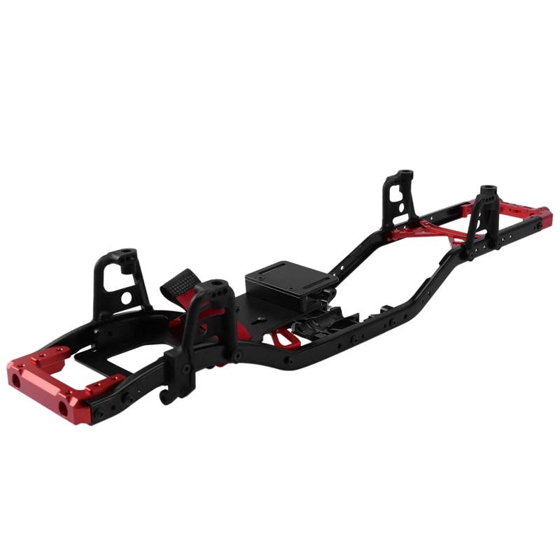 

313 mm 12.3 Inch Wheelbase Prefixal Gearbox Metal Chassis Frame for 1/10 RC Crawler Car Axial SCX10 & SCX10 II 90046
