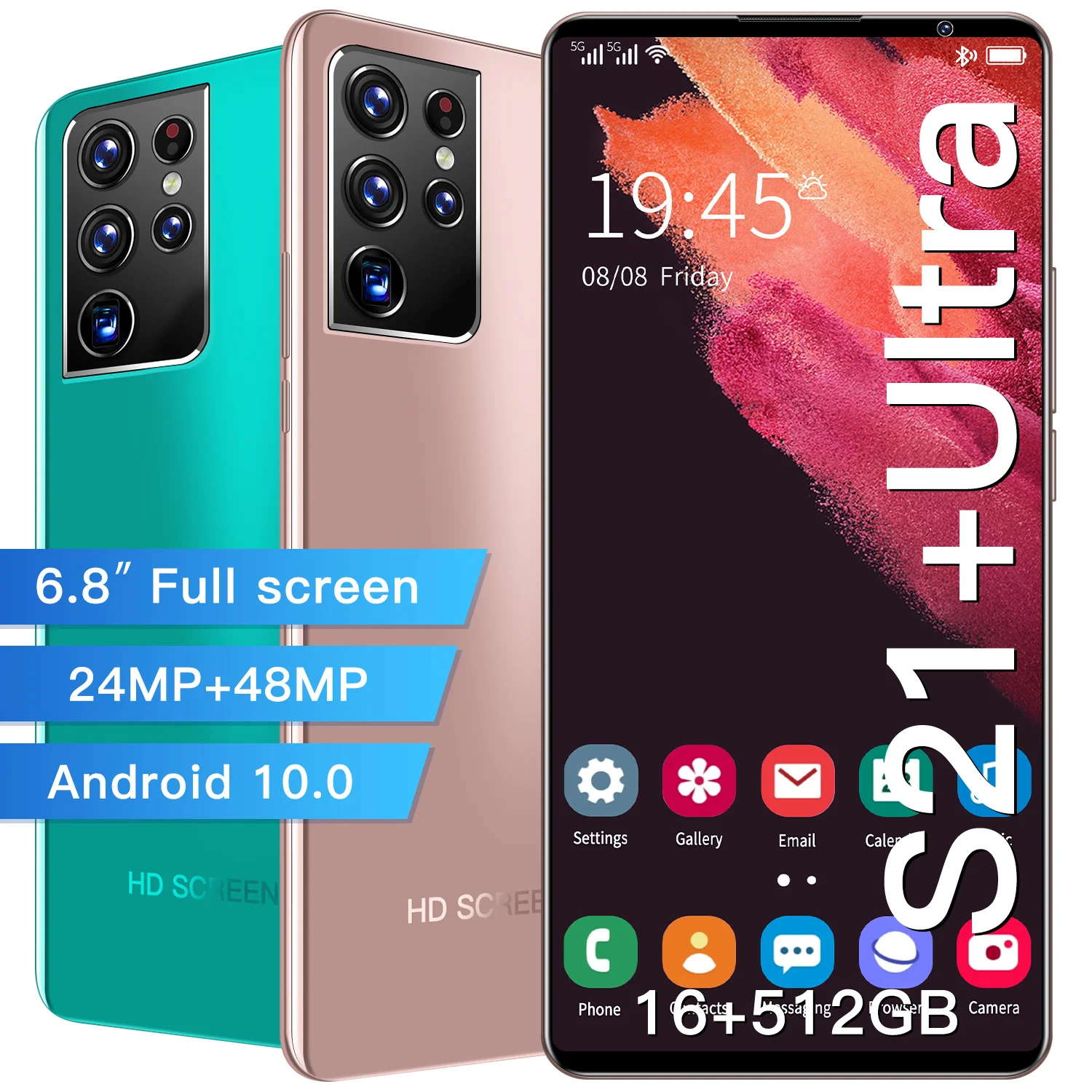 Galaxy-tel&eacute;fono inteligente S21 + ultra, versi&oacute;n Global, Pantalla Completa de 6,8 pulgadas, 16 GB + 512GB, 24 + 48MP, desbloqueado, red SIM Dual, Android-2