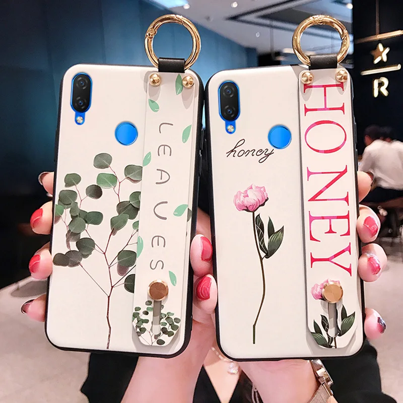 Чехол для Huawei Honor 10 Lite 8X 9 9i 9N 10i 20i V10 V20 Play 7C Pro ремешок запястья с подставкой|Бамперы|