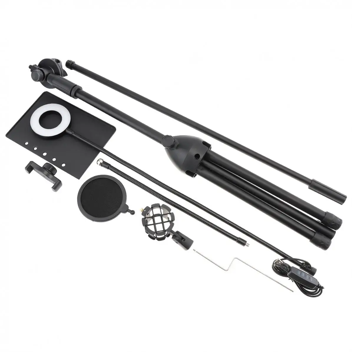 Многофункциональный держатель для мобильного телефона в виде гусиной шеи прямой