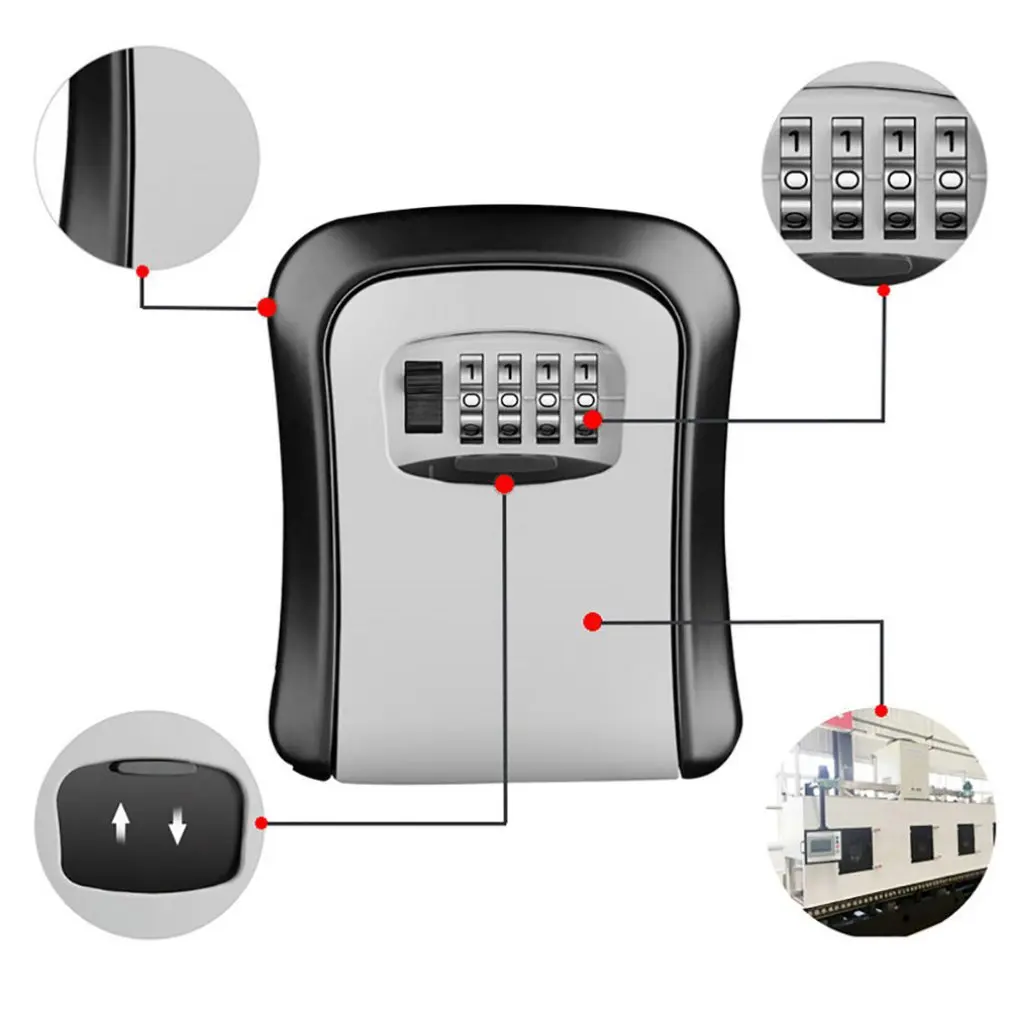 Zinc Alloy Material Code Lock Key Box Decoration Site Keysafe Password Security Travel Padlock | Обустройство дома
