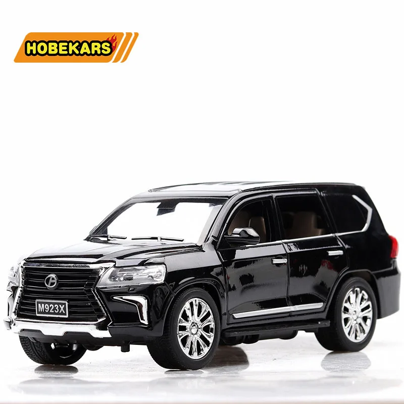 Высокая имитация литья под давлением машина LX570 SUV 1/24 модель игрушки из металлического сплава откатные Машины Игрушки транспортные средства для детей Подарки для детей