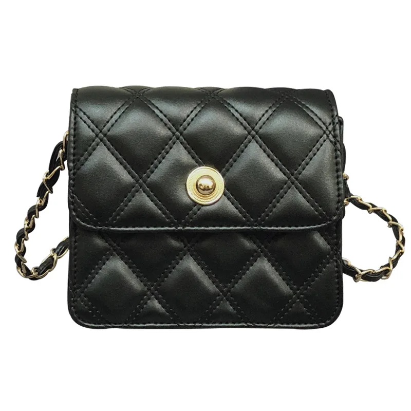 

2019 New Korean Chain Bag Small Square Bag Simple Slant Bag women bag