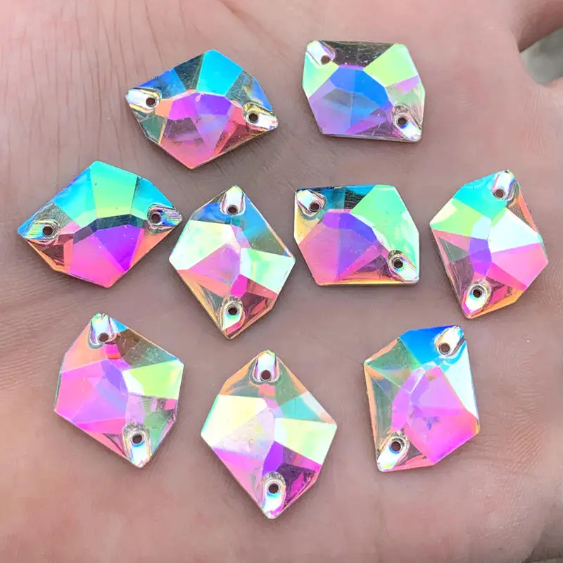 (16x20mm)-25pcs Белый AB с лошадью из стразов глаз и алмаз/Капля воды/Алмазный Кристалл блестящие камни DIY Одежда украшения - Цвет: (16x20mm)-25pcs