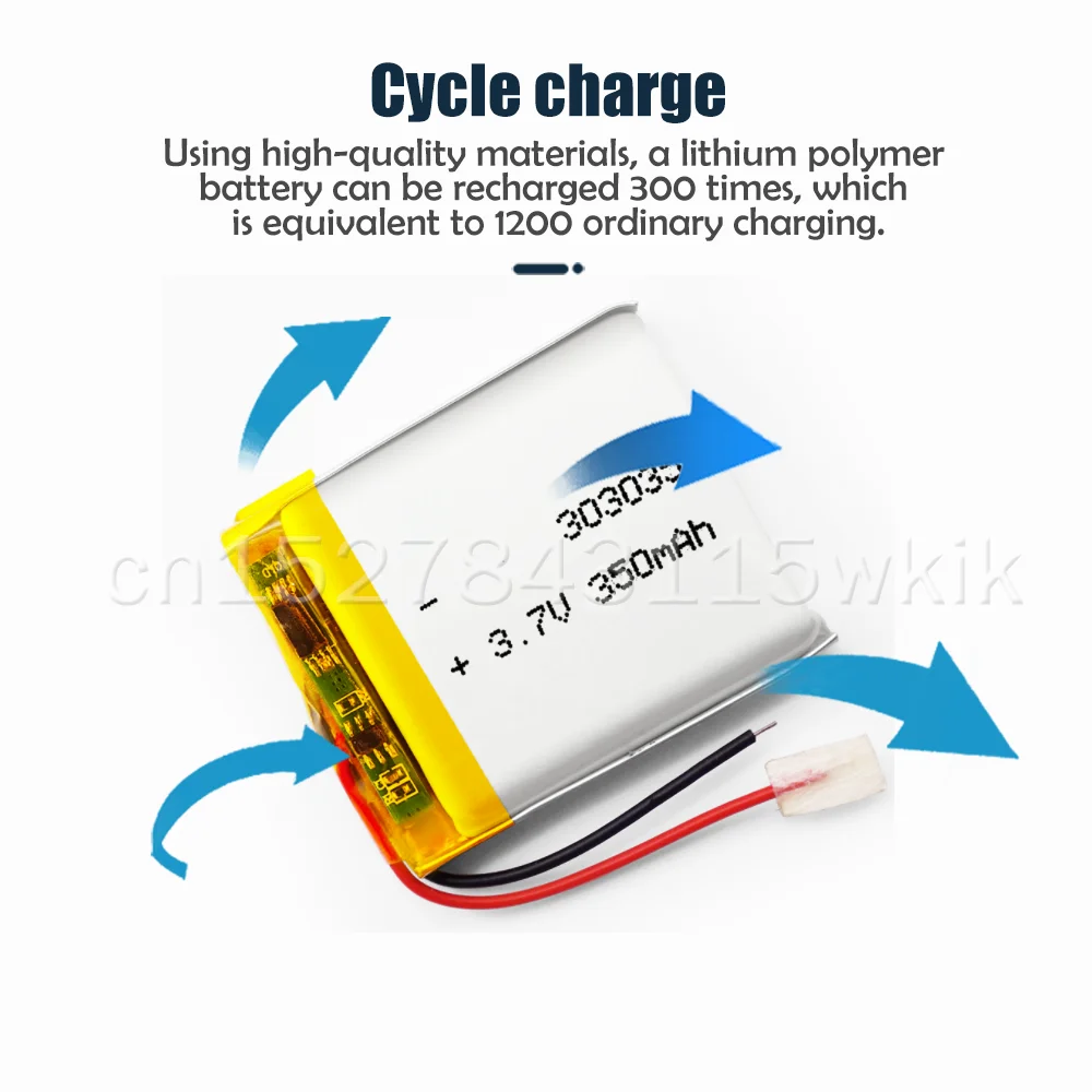 303035 3 7 в 350 мА · ч Φ для MP3 MP4 MP5 GPS LED DVD Bluetooth-динамик гарнитура литий-ионный